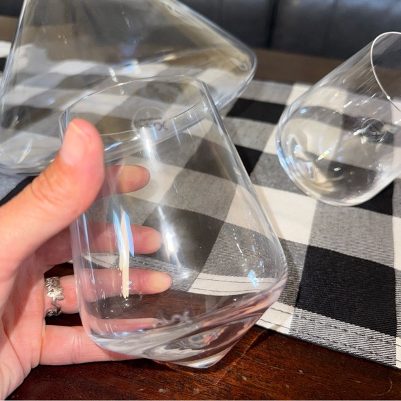 Nude Balance Wine Decanter & (4) Glasses Set Glass Gorgeous New No Box $300 Ret - Picture 10 of 10